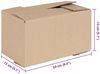 vidaXL Faltbox mit Speicher 50 pcs Natur 24 x 13 x 13 cm Karton 4106565 Bild 5