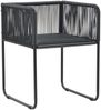 vidaXL Gartenstühle 4 Stk. mit Kissen Poly Rattan Schwarz 313107 Bild 4