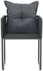 vidaXL Gartenstühle 4 Stk. mit Kissen Poly Rattan Schwarz 313107 Bild 3