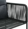 vidaXL Gartenstühle 4 Stk. mit Kissen Poly Rattan Schwarz 313107 Bild 5