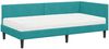 vidaXL Eckbettgestell mit Matratze Sonstiges 2 pcs Türkis Samt 3393776 Bild 4