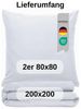 Komfortec Bettwäsche Premium, 135 x 200 bis 220 x 240 cm, 6 verschiedene Größen zur Auswahl, gebürstet 100% Mikrofaser, 3 teilig, Superweiches Bettwäsche-Set, Knitterfrei, Atmungsaktiv Bild 4