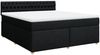 vidaXL Boxspringbett mit Matratze Schwarz 180x200 cm Stoff 3289068 Bild 2