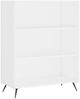 vidaXL Bücherregal Weiß 69,5x32,5x90 cm Holzwerkstoff 828332 Bild 2