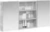 vidaXL Badezimmerschrank-Set 3 pcs 100 x 10,5 x 50 cm Holzwerkstoff 3403683 Bild 3