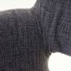 Esszimmerstuhl HWC-A50 II, Stuhl Küchenstuhl, Retro 50er Jahre Design ~ Textil, grau, dunkle Beine Bild 4
