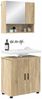vidaXL Badezimmermöbel-Set 2 pcs Sonoma-Eiche Holzwerkstoff & Metall 3392935 Bild 2