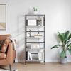 vidaXL Bücherregal Graues Sonoma 60 x 29,5 x 149 cm Holzwerkstoff 883931 Bild 4