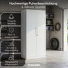 STEELSØN 'Regulus' Garderobenschrank mit 6 Fächern und Kleiderstange, Metall, hellgrau, 175x40x80 cm, abschließbar, inkl. Schloss Bild 2