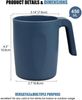 4er Greentainer Tassen 450 ml Kinder Erwachsene Becher ohne Melamin Bild 2