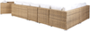 Lounge Set XXL Hellbraun Bild 5