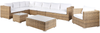 Lounge Set XXL Hellbraun Bild 4