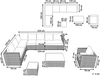 Lounge Set XXL Hellbraun Bild 2