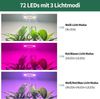 Laybasic Pflanzenlampe 72LEDs Pflanzenlampe Vollspektrum,Garten Zimmergewächshaus Growlight, 35–155 cm höhenverstellbar,Dimmbare Helligkeit,3/9/12H Timer Bild 3