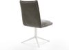 Drehstuhl Lelio-Flex Bouclé Soft Schlamm Fußkreuz Weiß 360° drehbar Wippfunktion Taschenfederkern Bild 5
