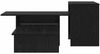 vidaXL Konsolentisch Schwarz Eichen-Optik 91,5 x 35 x 38,5 cm 891161 Bild 5