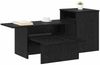 vidaXL Konsolentisch Schwarz Eichen-Optik 91,5 x 35 x 38,5 cm 891161 Bild 3