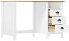 vidaXL Schreibtisch Hill mit 3 Schubladen 120x50x74 cm Kiefernholz 288998 Bild 3