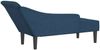 vidaXL Chaiselongue mit Kissen Blau Stoff Bild 5
