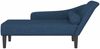vidaXL Chaiselongue mit Kissen Blau Stoff Bild 3