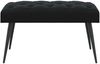 vidaXL Bank mit Knopfheftung Schwarz 80 x 40 x 46 cm Samt 42038563 Bild 2