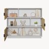 Bücherregal Verhundar 102x120x30 cm Weiß/Holzfarben [en. casa] Bild 4