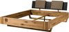 Bett inkl. Kopfteilkissen taupe Wildeiche 180x200x86 natur geölt/lackiert KITZBÜHEL #258 Bild 1