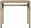 vidaXL Sonnenliege mit Dach und Tisch Beige Poly Rattan 368201 Bild 4