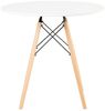 Furnify Esstisch ISLA Runder Tisch 80 cm Skandinavischer Esszimmertisch (Esstisch), mit Holzbeinen Bild 2