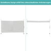 200cm Breit Klemmmarkise ohne Bohren UV-beständige Balkonmarkise Höhenverstellbare Markise Beige Bild 5
