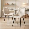 oyajia Esszimmerstuhl Stuhlset – Polsterstühle, Küchenstuhl mit Rückenlehne (mit Ergonomischer Rückenlehne und Metallbeinen, 4 St), für Esszimmer/Arbeitszimmer geeignet Bild 2