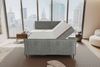 99rooms Vero Plus Boxspringbett 160x200 cm Cordstoff POSO Hellgrau Bild 5