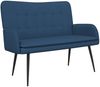 vidaXL 2-Sitzer Sofa Blau 115 x 61 x 87 cm Stoff 42028910 Bild 2
