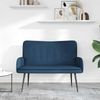 vidaXL 2-Sitzer Sofa Blau 115 x 61 x 87 cm Stoff 42028910 Bild 3