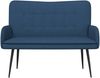 vidaXL 2-Sitzer Sofa Blau 115 x 61 x 87 cm Stoff 42028910 Bild 4