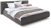 KAWOLA Bett CARLO Polsterbett Stoff anthrazit 180x200cm Bild 3