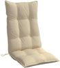 vidaXL Hochlehner-Auflagen 2 Stk. Beige Oxford-Gewebe 377611 Bild 5