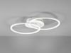 LED Deckenleuchte VENIDA 2 Ringe Weiß matt, Stufen Dimmer - 50x30cm Bild 3