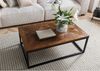 Couchtisch Akazie 110x70x40 walnuss lackiert LOUNGE COLLECTION #05 Bild 2