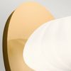 Elstead Lighting QN-PIM1-FXG QUINTIESSE Wandleuchte Pim G9 3W LED IP44 3000K Stahl, Gold; Opalglas Satin satiniert L:21. 9cm H:20. 3cm B:17. 9cm dimmbar Bild 5