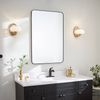 Elstead Lighting QN-PIM1-FXG QUINTIESSE Wandleuchte Pim G9 3W LED IP44 3000K Stahl, Gold; Opalglas Satin satiniert L:21. 9cm H:20. 3cm B:17. 9cm dimmbar Bild 2