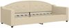 vidaXL Tagesbett mit Matratze Creme 80x200 cm Stoff 3197511 Bild 3