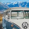 SkyBrands Volkswagen Bettwäsche VW Bulli T1 Panorama Renforcé 135 x 200 + 80 x 80 cm Bild 4