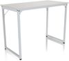 hjh OFFICE Schreibtisch WORKSPACE I Melaminharzbeschichtete Spanplatte, Gestell pulverbeschichteter Stahl Weiß Bild 5