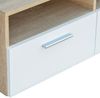 TV-Schrank, TV-Lowboard Holzwerkstoff 95x35x36 cm Eiche und Weiß Bild 4