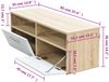 TV-Schrank, TV-Lowboard Holzwerkstoff 95x35x36 cm Eiche und Weiß Bild 5