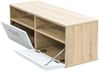 TV-Schrank, TV-Lowboard Holzwerkstoff 95x35x36 cm Eiche und Weiß Bild 3