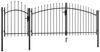 vidaXL Gartentor Woerden Stahl 1x4 m Schwarz 144362 Bild 2