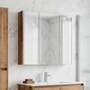 vidaXL Badezimmerspiegelschrank mit Regal Altholz 73,5 x 15,5 x 70 cm 889261 Bild 4