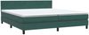 vidaXL Boxspringbett mit Matratze Dunkelgrün 180x220 cm Samt 3316464 Bild 2